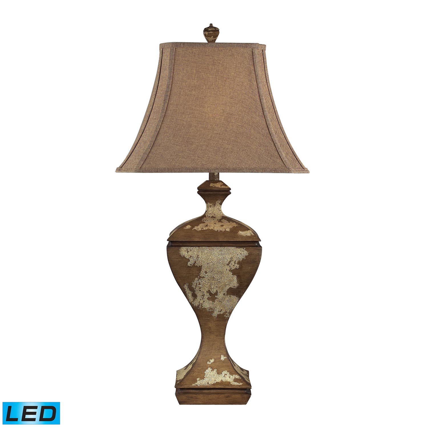 Elk Lighting 93-9117-LED Normandie Hill Table Lamp - Genesse Distressed Wood