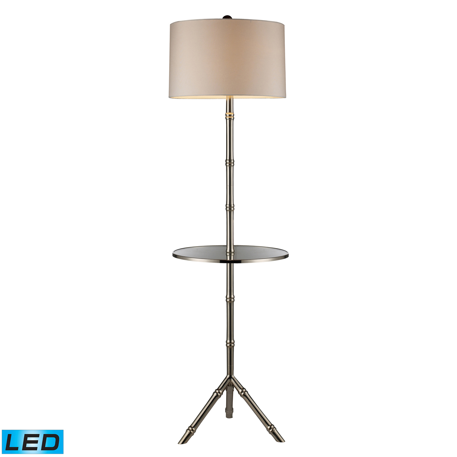 Elk Lighting D1403S-LED Stanton Floor Lamp - Silver Plated