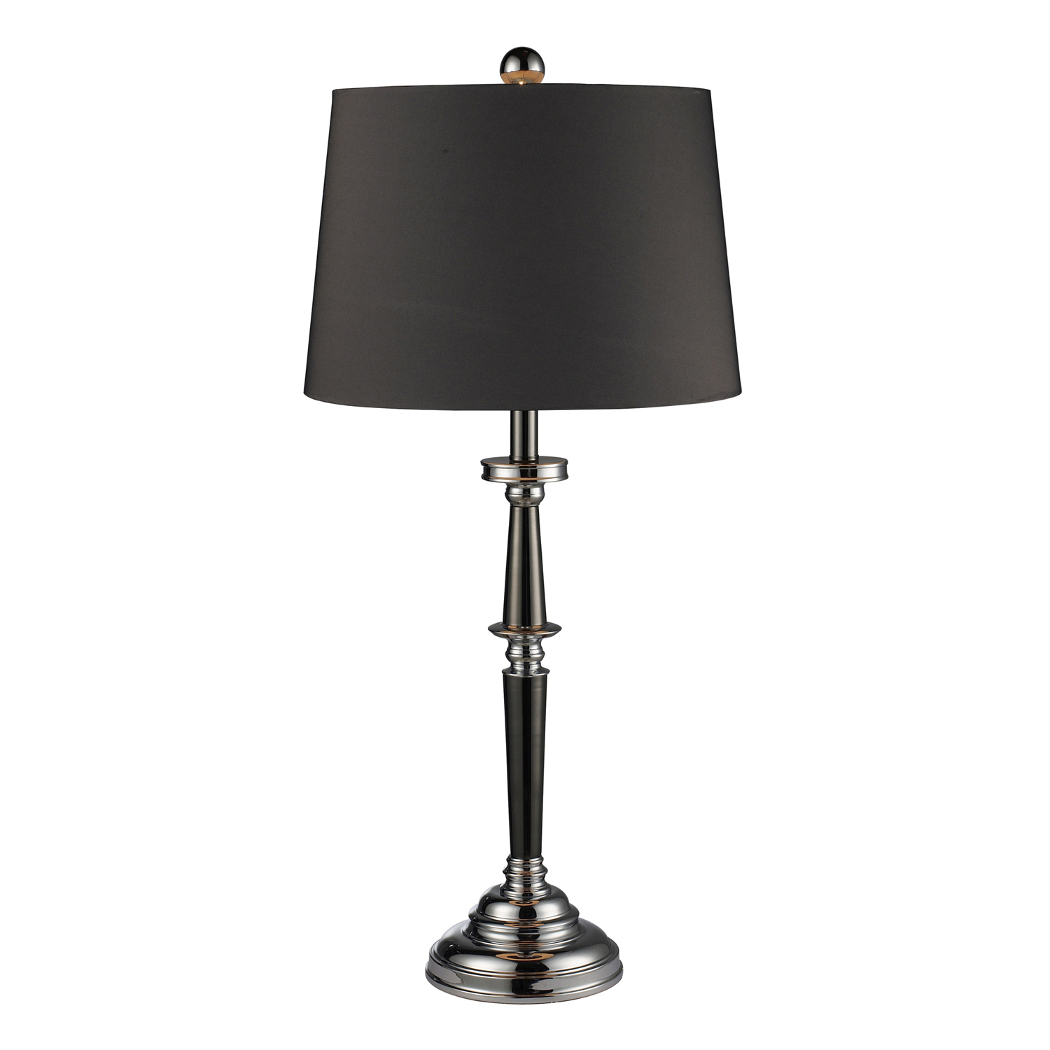 Elk Lighting D1406 Monaca Table Lamp - Black Nickel and Chrome