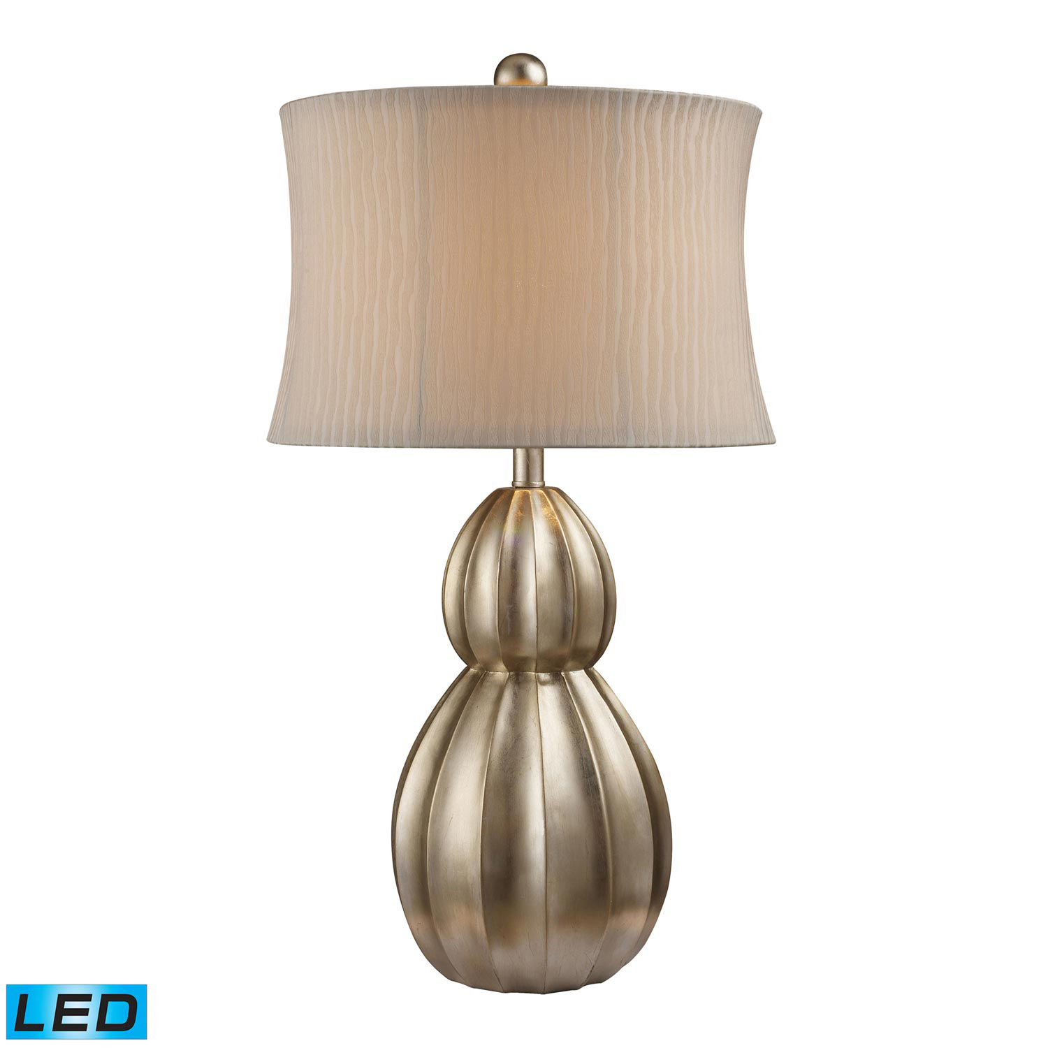 Elk Lighting D1444-LED Marion Table Lamp - Antique Silver Leaf