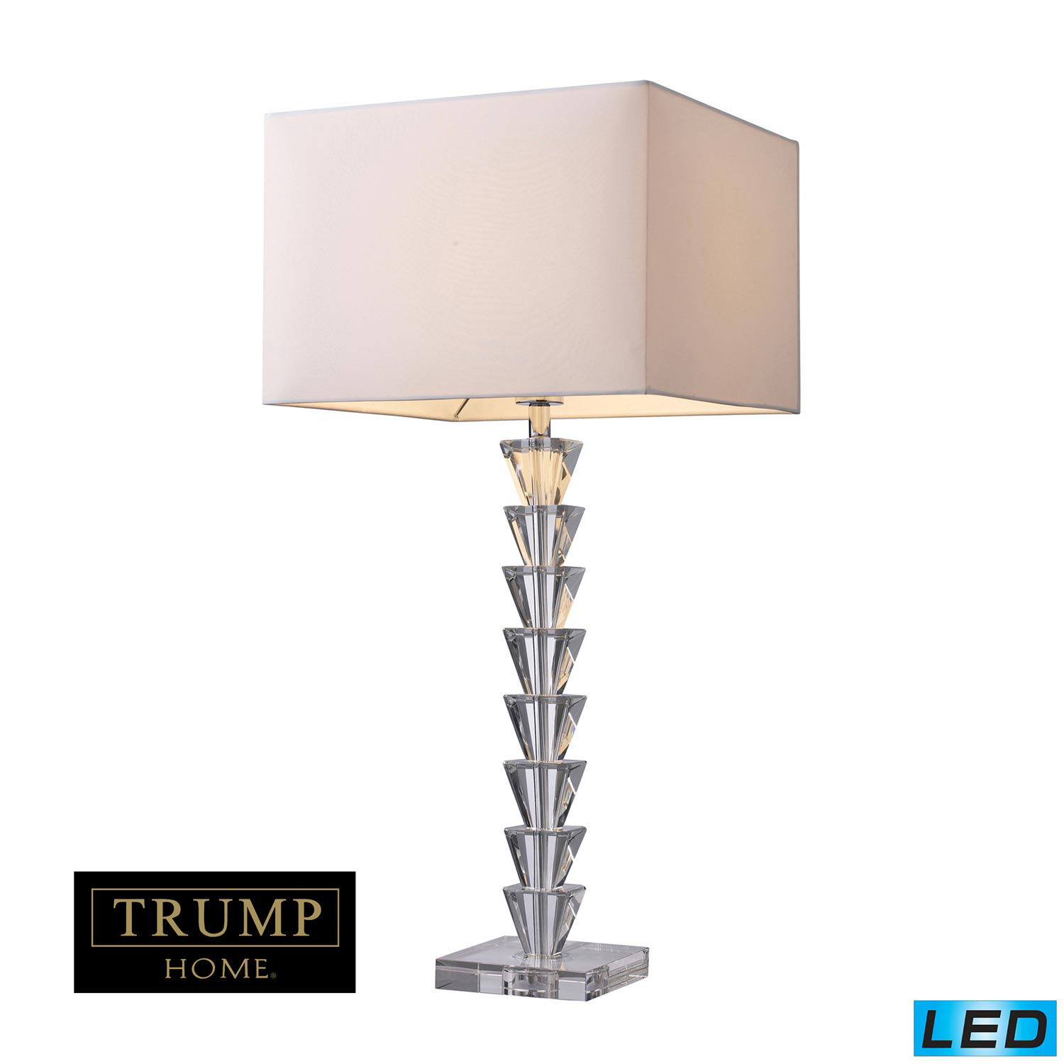 Elk Lighting D1482-LED Fifth Avenue Table Lamp - Clear Crystal