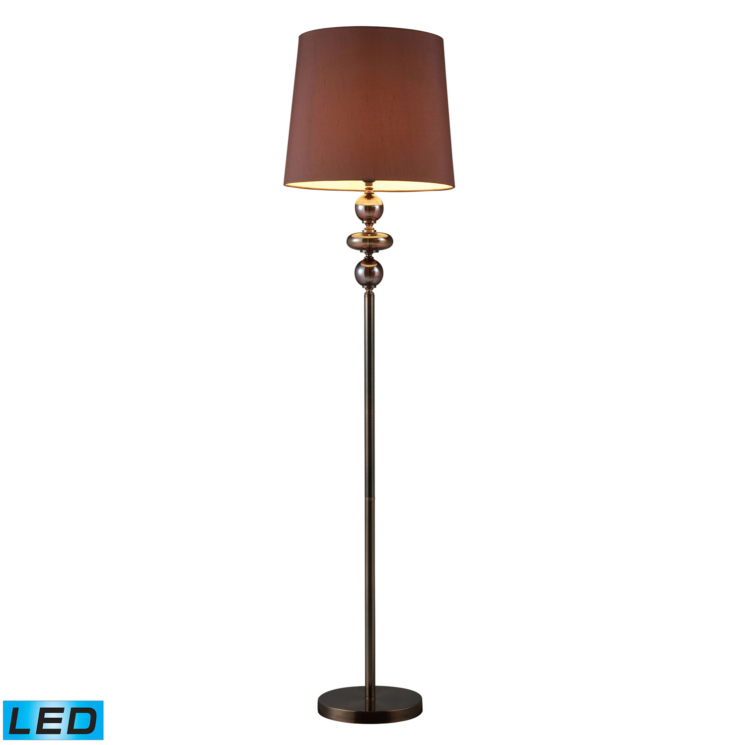 Elk Lighting D1607-LED Dravos Floor Lamp - Bronze and Coffee Plating