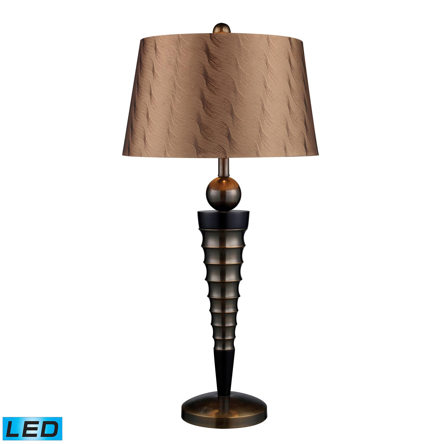 Elk Lighting D1738-LED Laurie Table Lamp - Dunbrook and Dark Wood