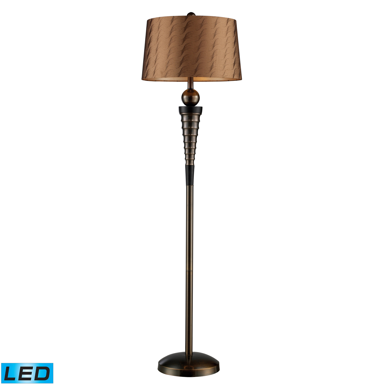 Elk Lighting D1739-LED Laurie Floor Lamp - Dunbrook and Dark Wood