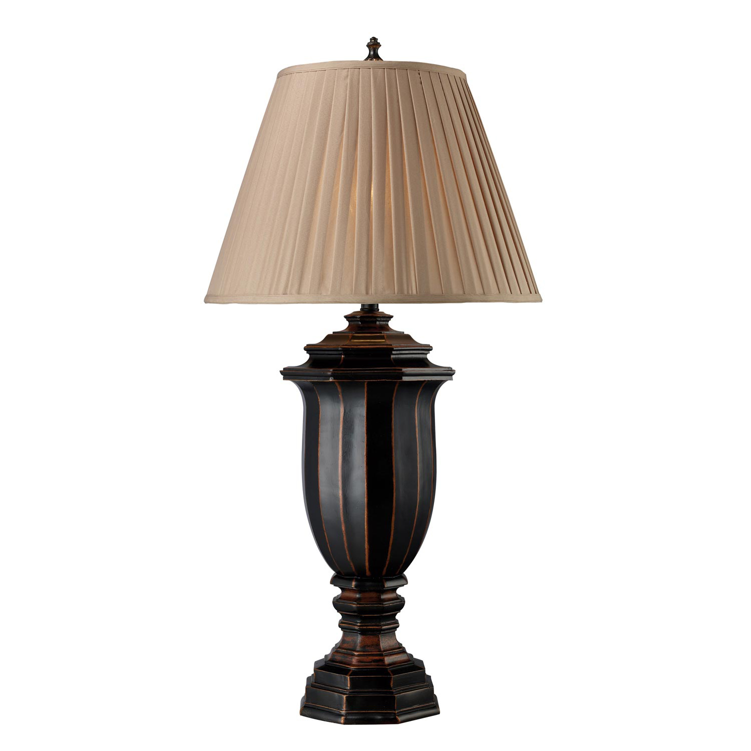 Elk Lighting D1753 Belmont Table Lamp - Italian Black with Bronze Highlights