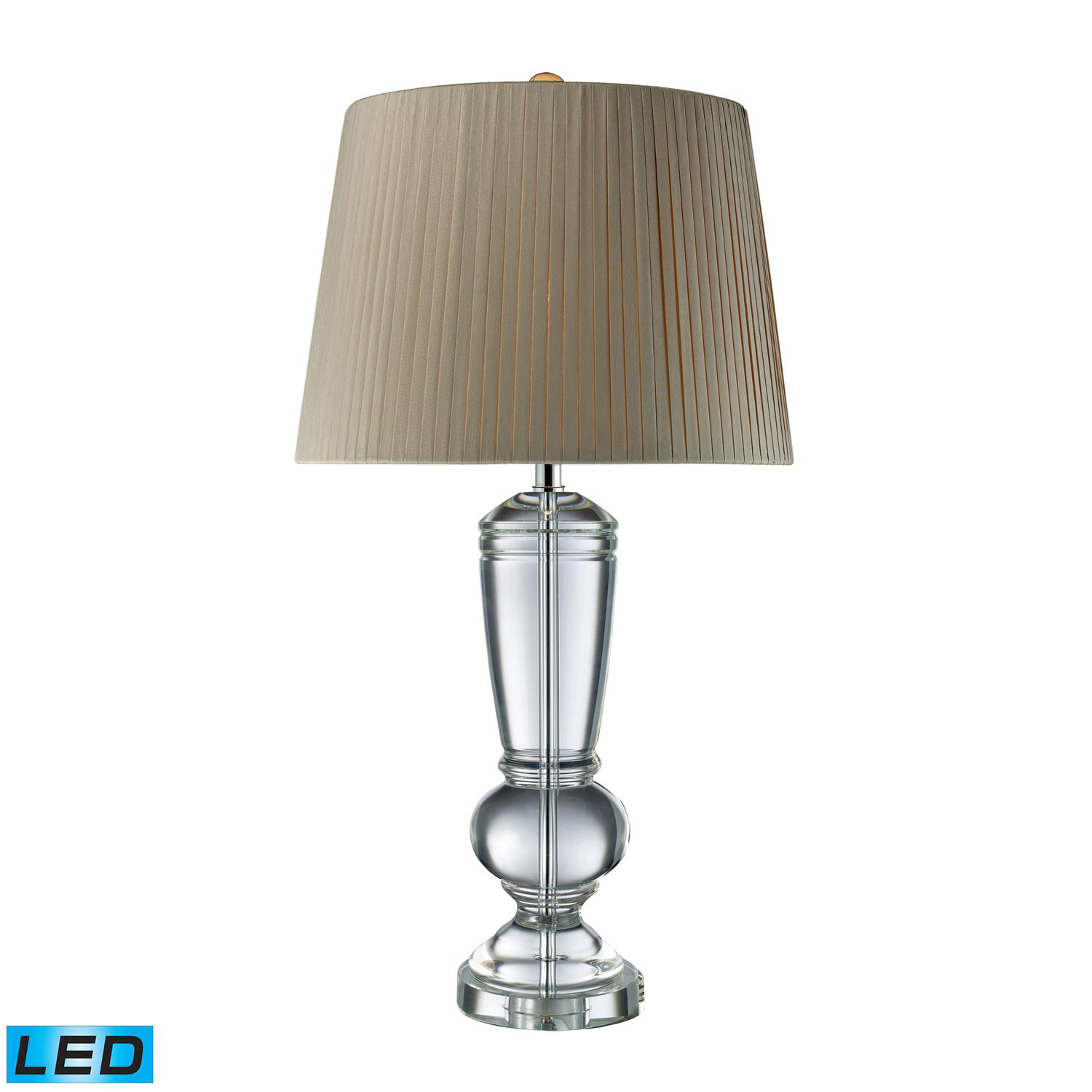 Elk Lighting D1811-LED Castlebridge Table Lamp - Clear Crystal