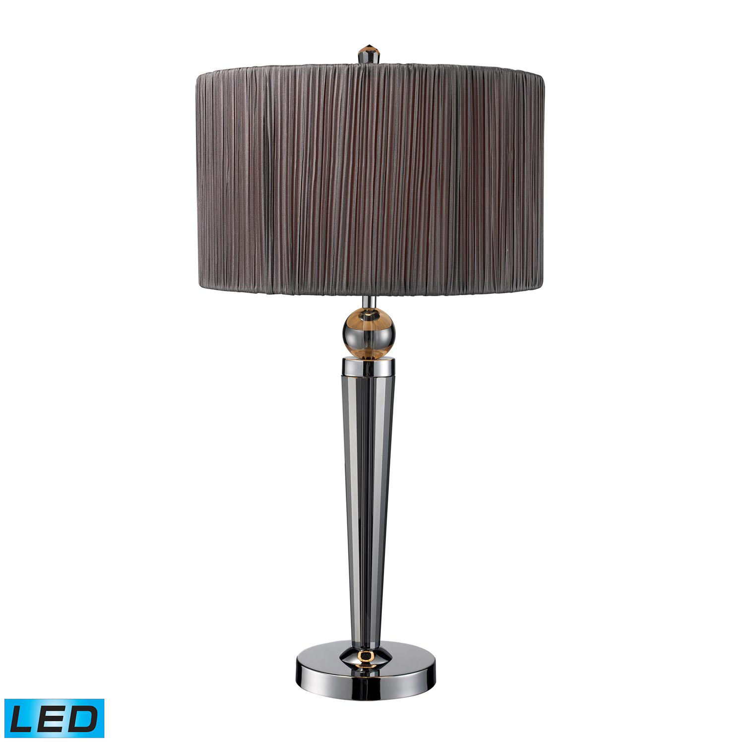 Elk Lighting D1819-LED Reigel Table Lamp - Smoked Crystal