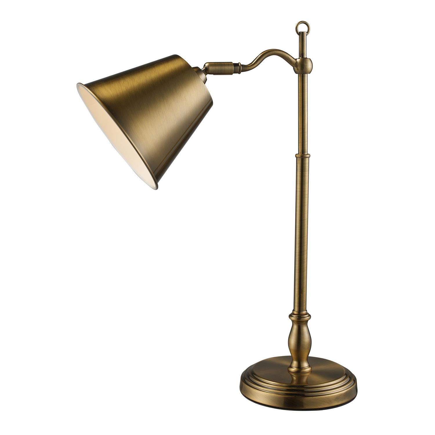 Elk Lighting D1837 Hamilton Desk Lamp - Antique Brass