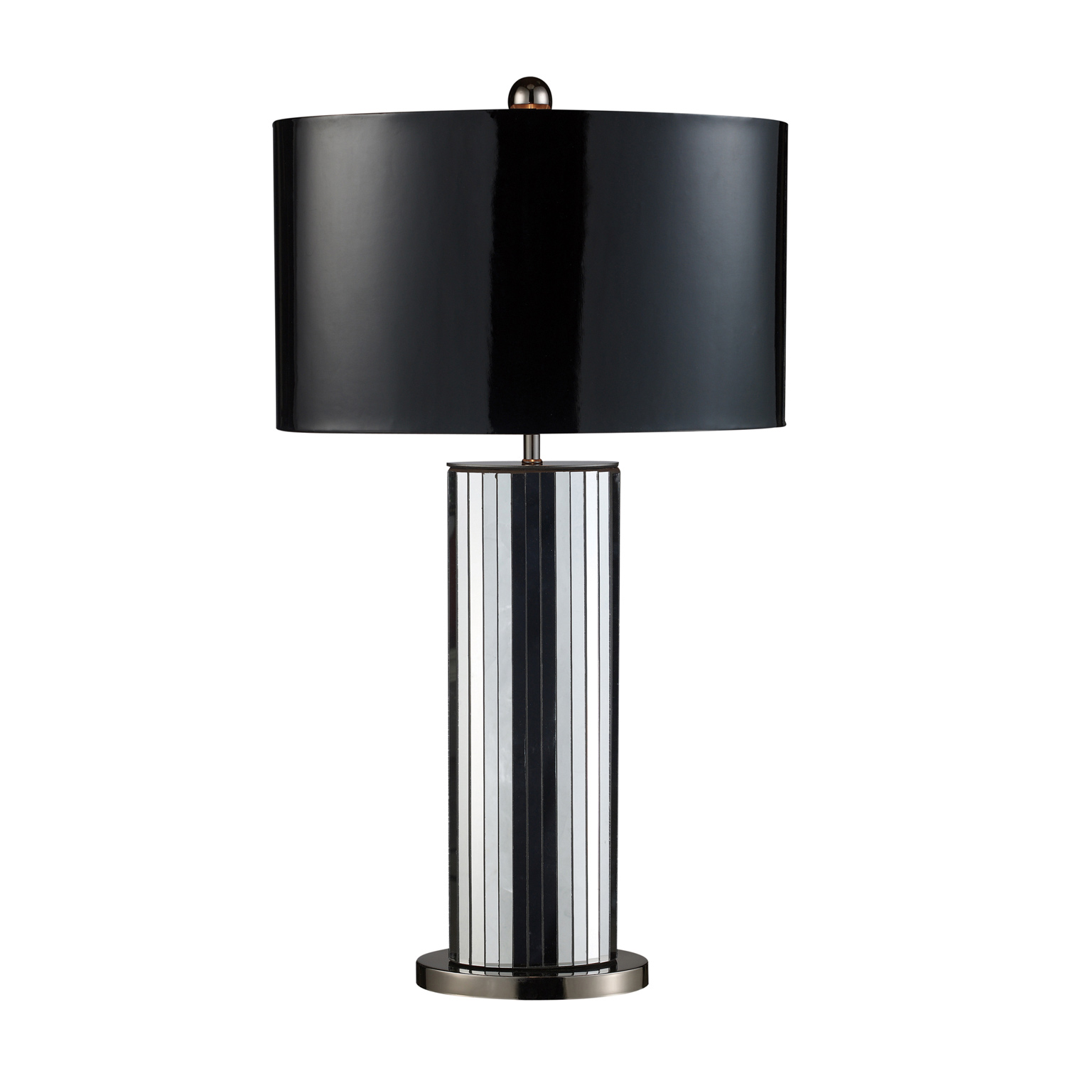 Elk Lighting D1893 Shreve Table Lamp - Mirrored and Black Nickel