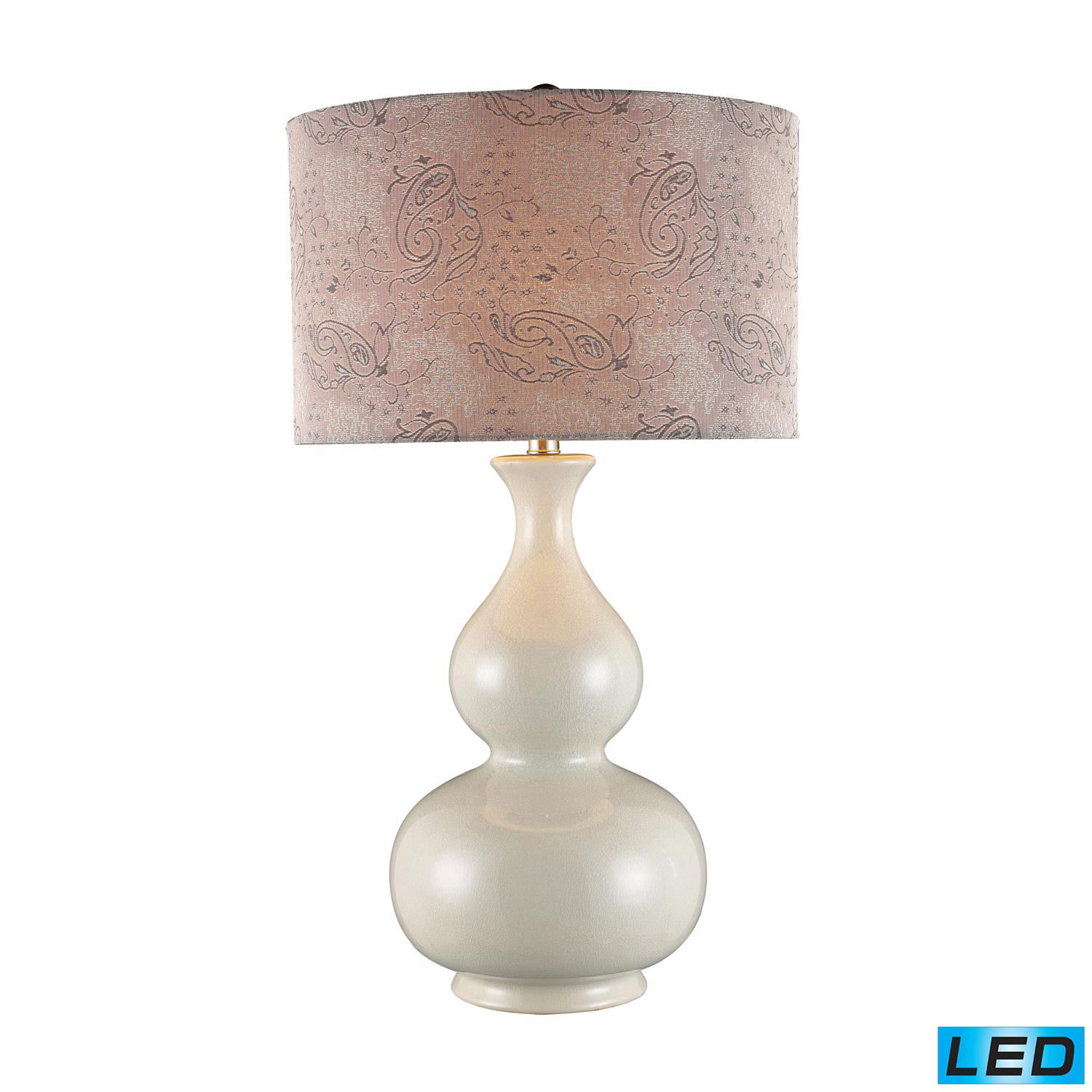 Elk Lighting D2007-LED Esplanade Table Lamp - Cream Crackle