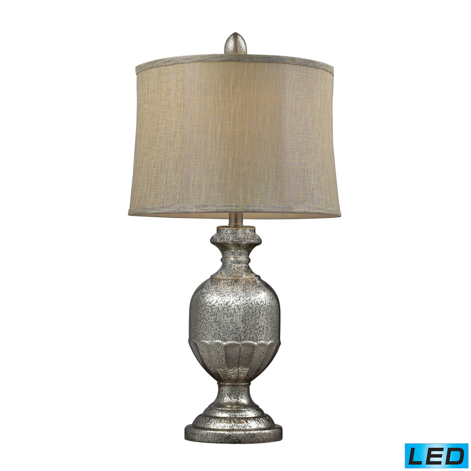 Elk Lighting D2238-LED Emma Table Lamp - Antique Mercury Glass