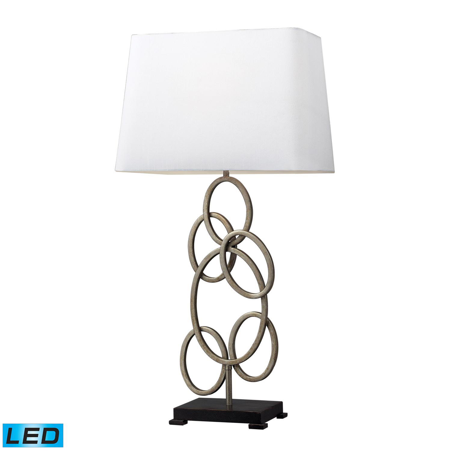 Elk Lighting D2247-LED Knox Table Lamp - Antique Silver