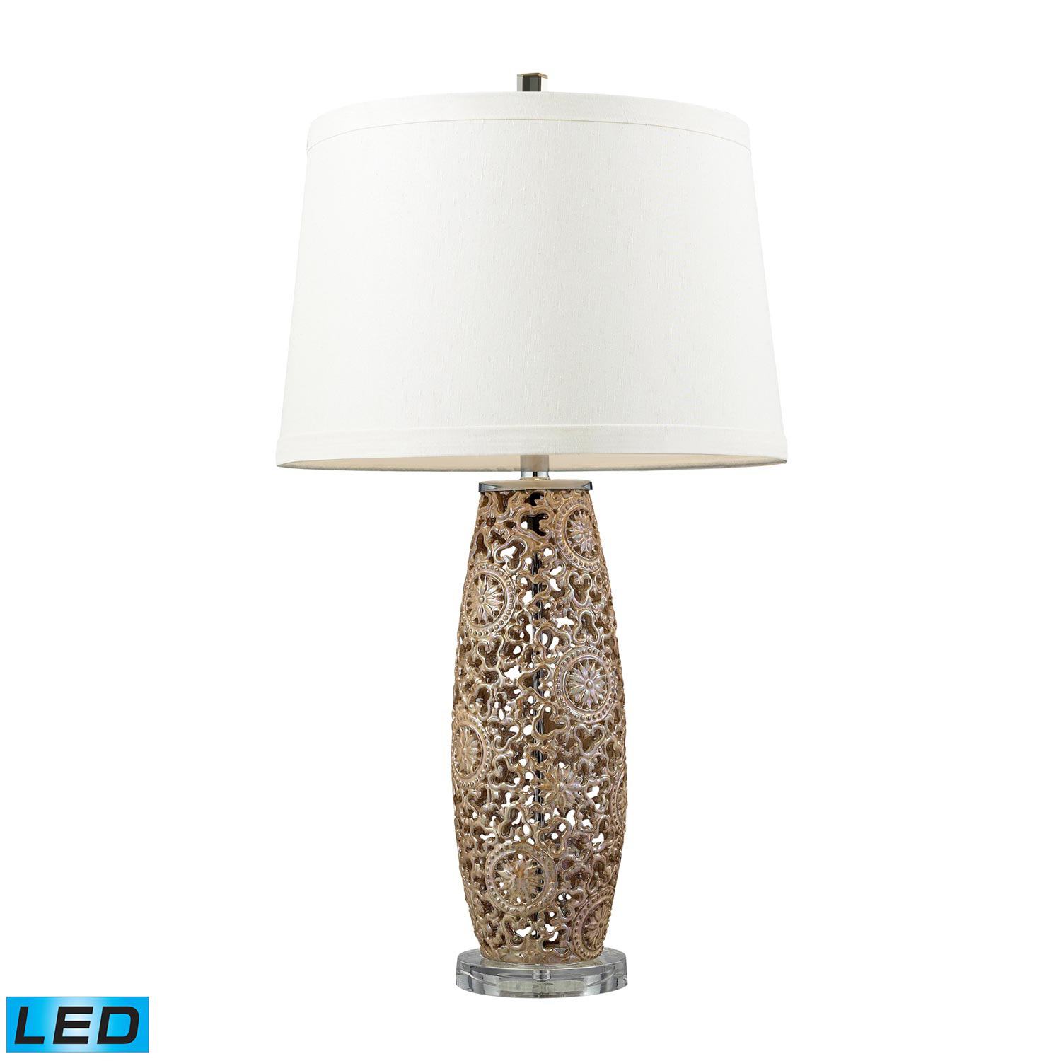 Elk Lighting D2261-LED Maria Table Lamp - Golden Pearl