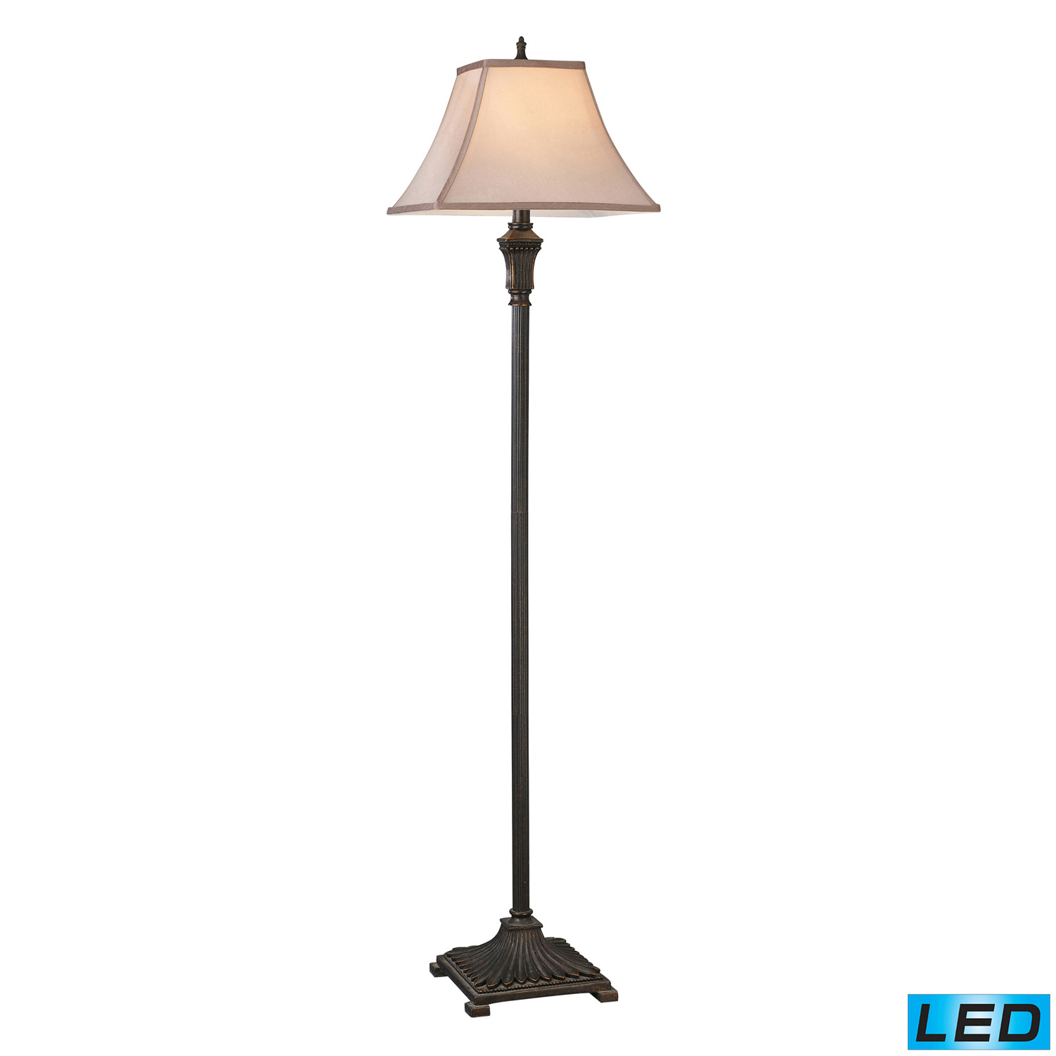 Elk Lighting D2370-LED Woodbury Floor Lamp - Brown