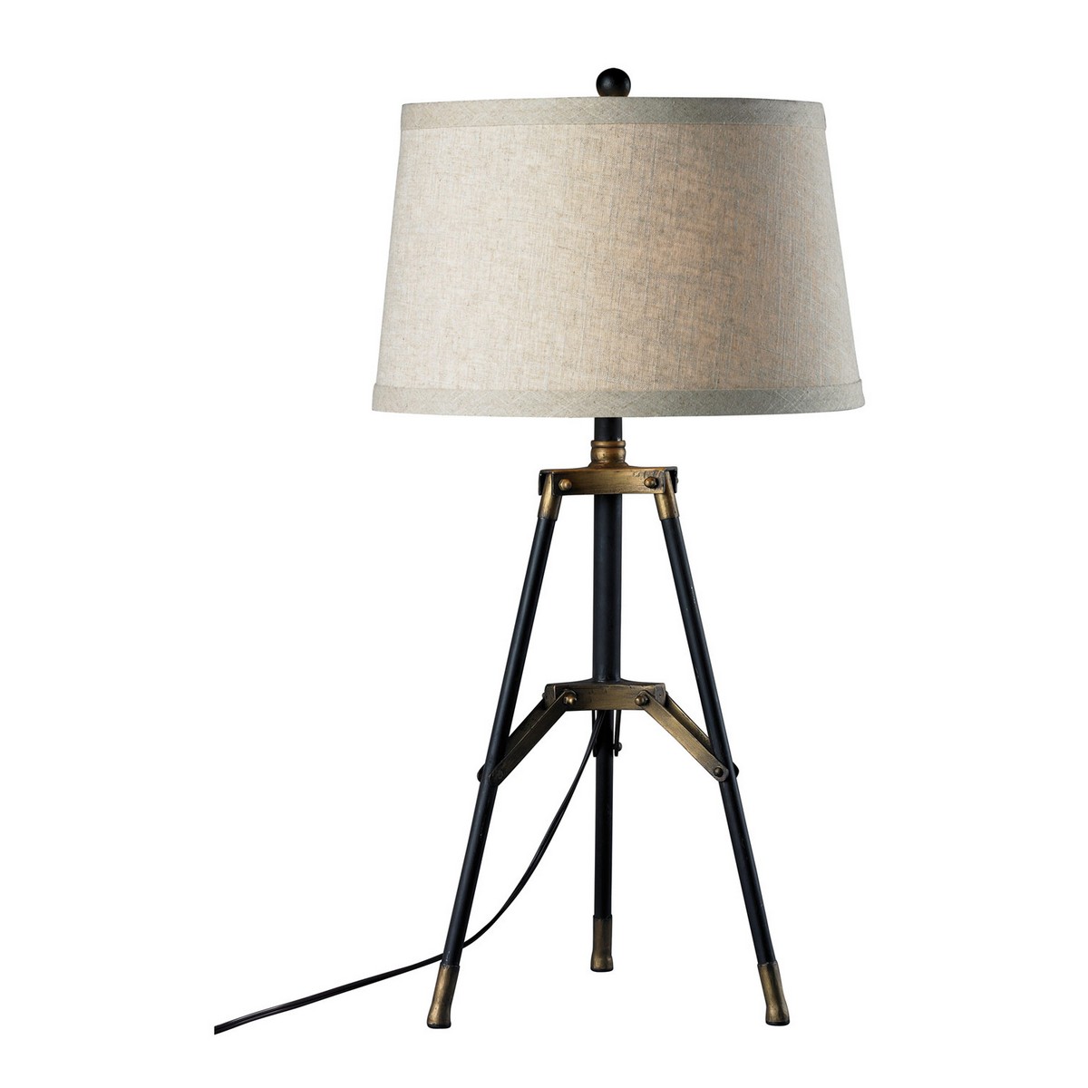 Elk Lighting D309 Table Lamp - Restoration Black/Aged Gold