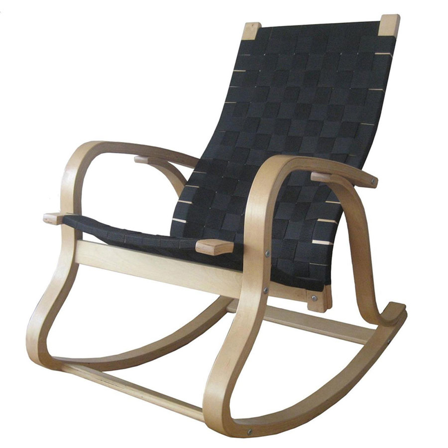 FY Lifestyle Bentwood Rocker Chair - Black