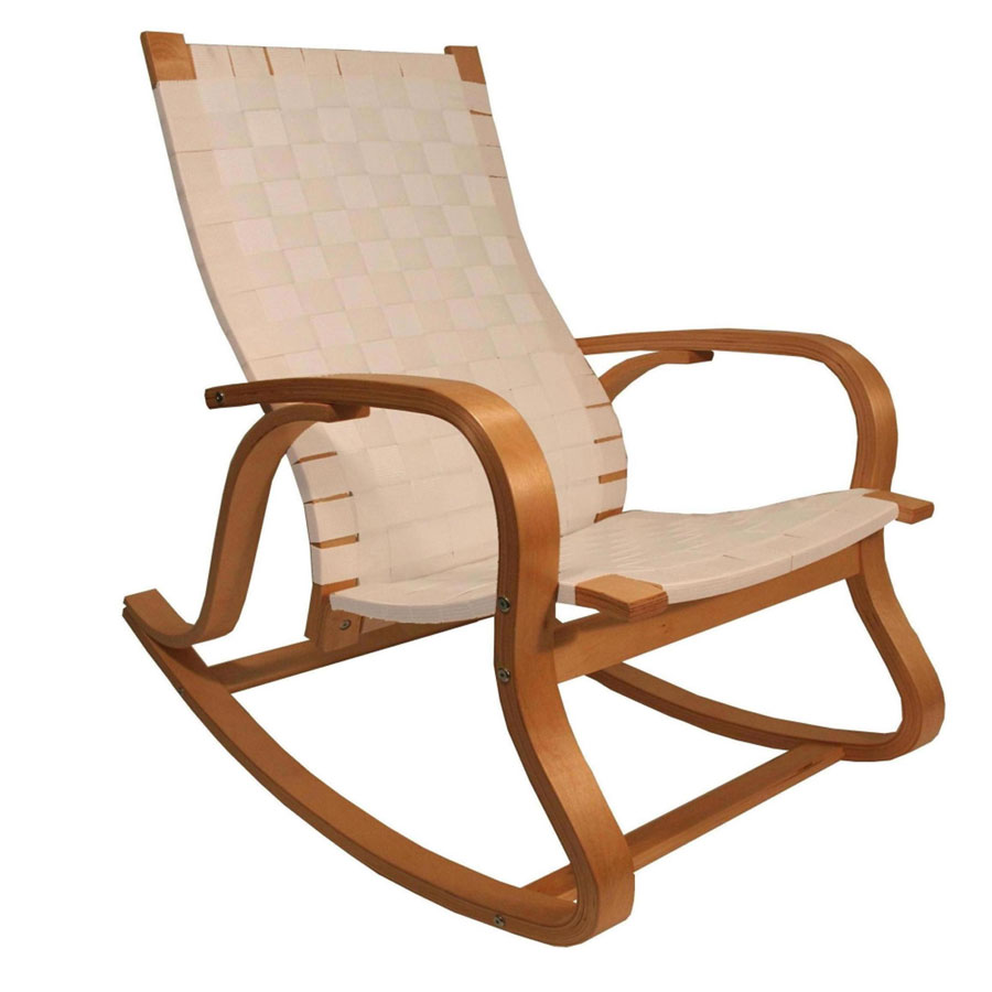 FY Lifestyle Bentwood Rocker Chair - White