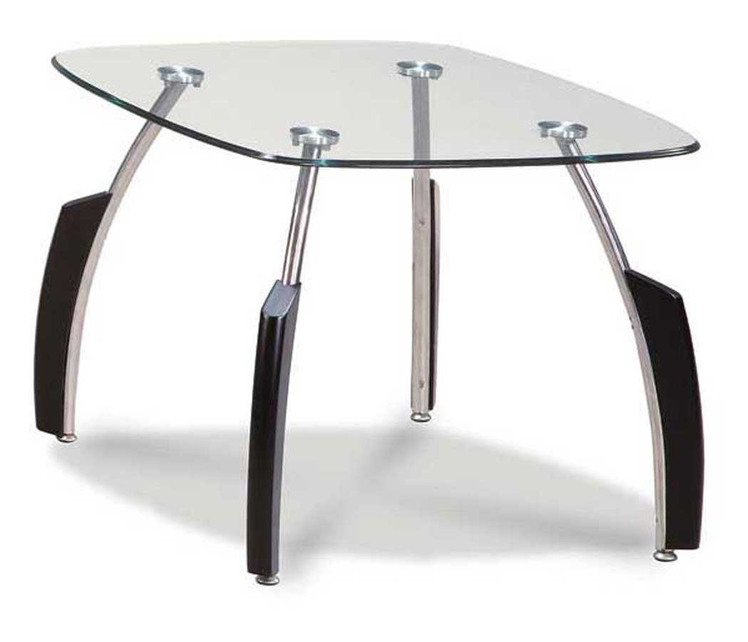 Global Furniture USA 138 End Table - Black/Chrome