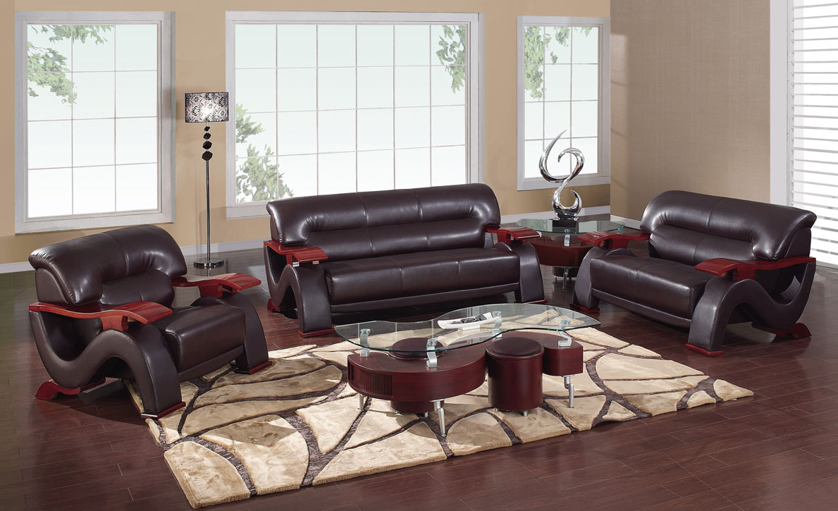 Global Furniture USA 2033 Living Room Set - Brown