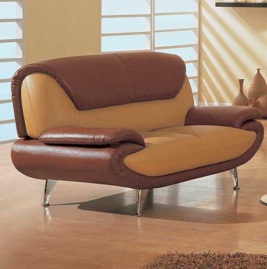 Global Furniture USA GF-210 Living Room Collection - Tan/Brown Leather ...