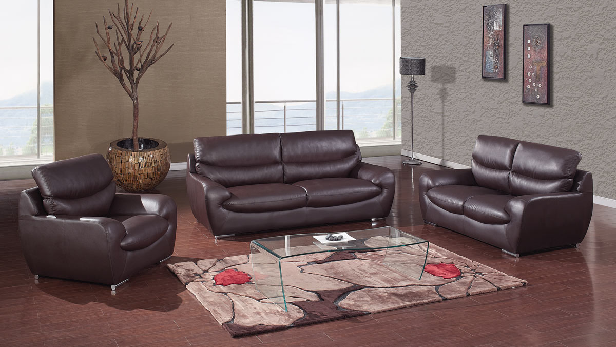Global Furniture USA 2219 Living Room Set - Chocolate