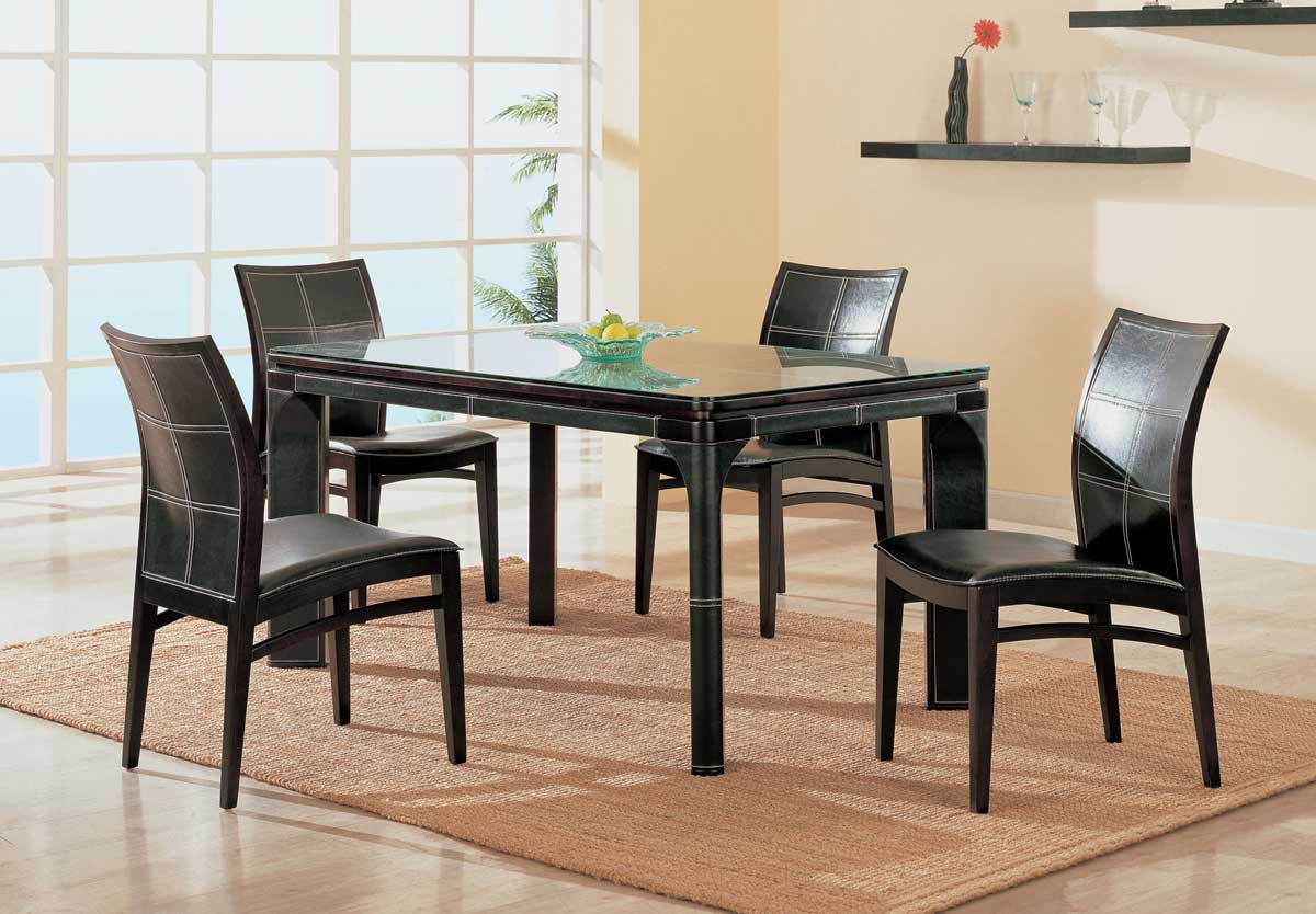Global Furniture USA GF-3110 Dining Set-Wenge Leather Global Furniture USA GF-3110 Dining Set-Wenge Leather