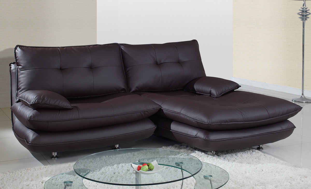 Global Furniture USA 3613 Sectional Sofa - Chocolate Brown