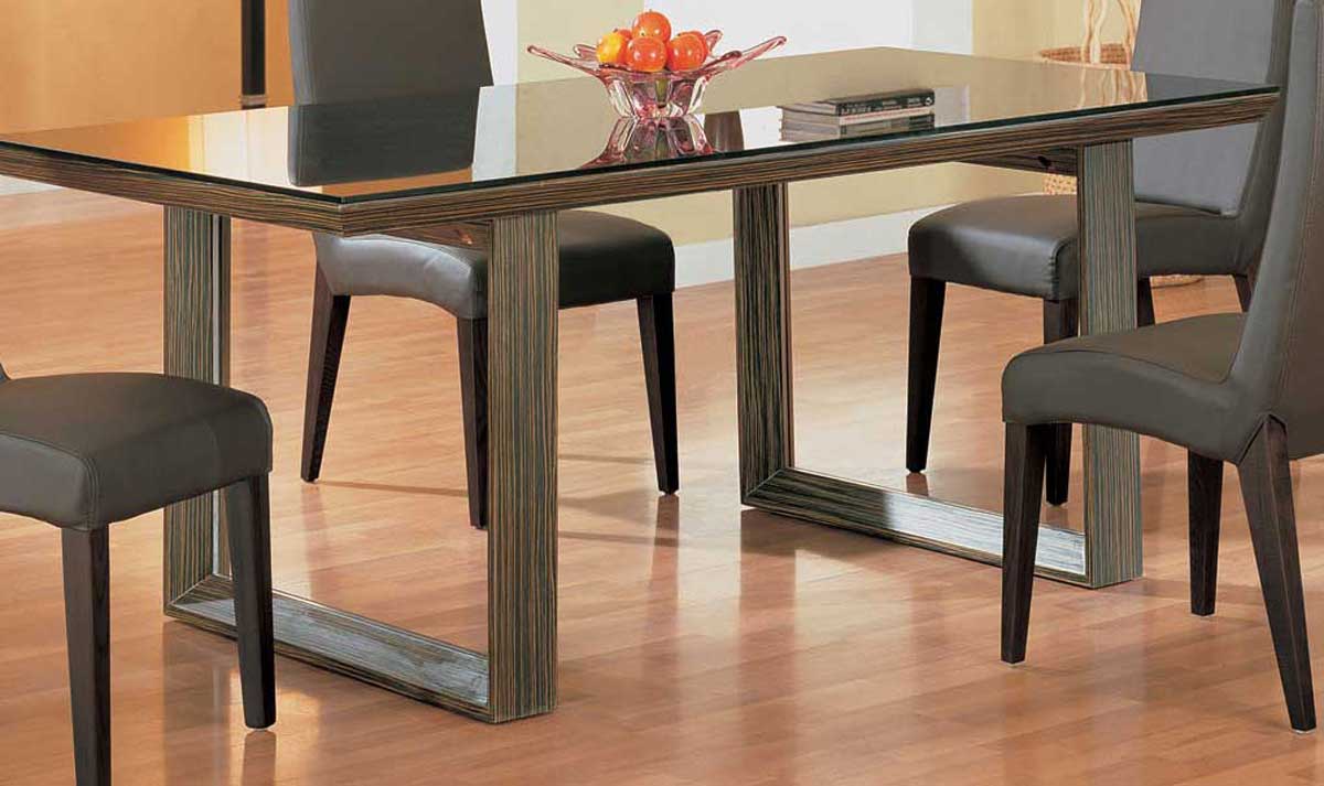 Global Furniture USA GF-498 Dining Table-Zebrano