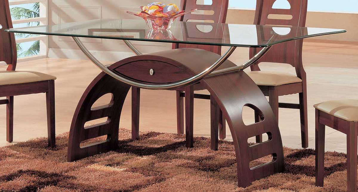 Global Furniture USA GF-63 Dining Table-Mahogany