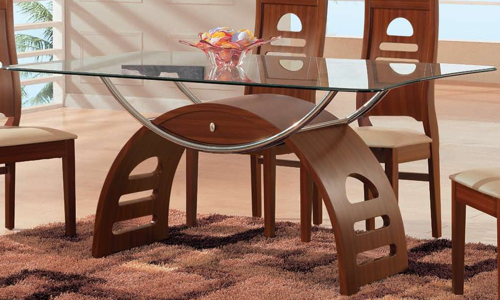 Global Furniture USA GF-73 Dining Table - Brown/Beige