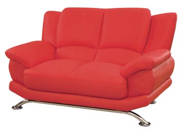 Global Furniture USA 9908 Love Seat - Red