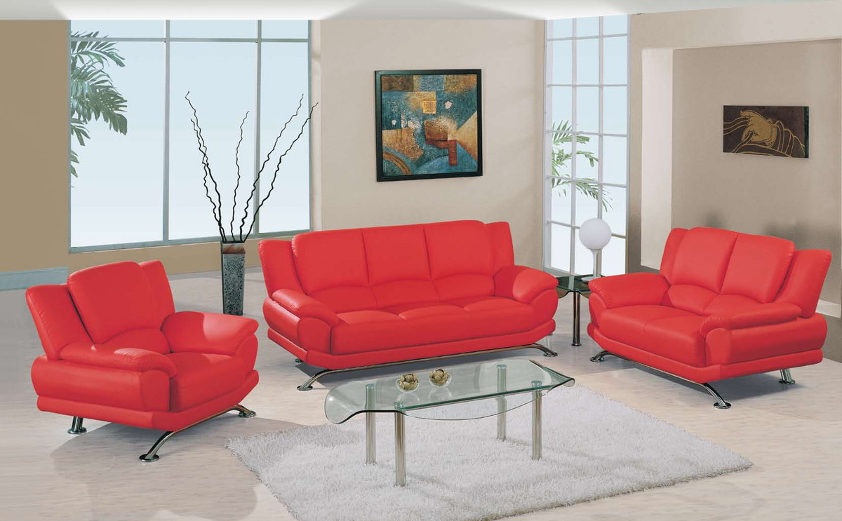 Global Furniture USA 9908 Living Room Collection - Red GF-U9908-R-SOFA