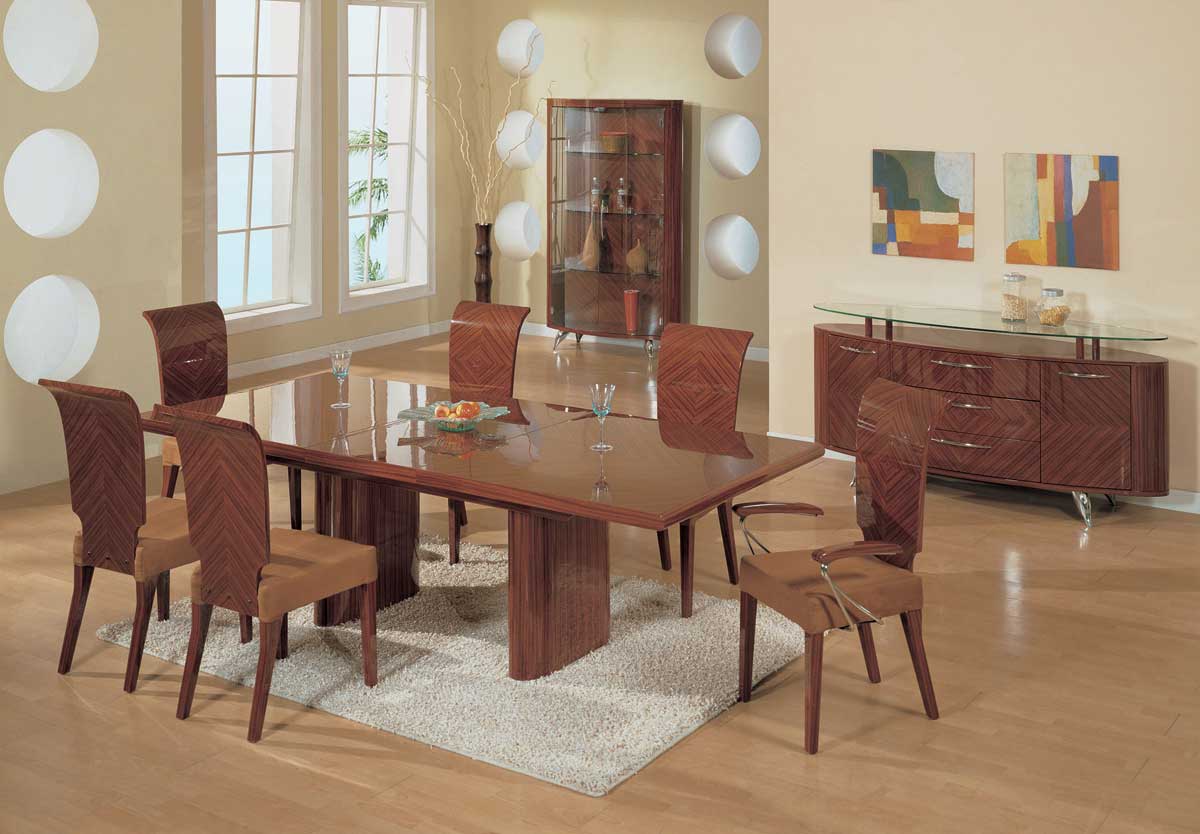 Global Furniture USA Adriana Dining Set-Zebrano