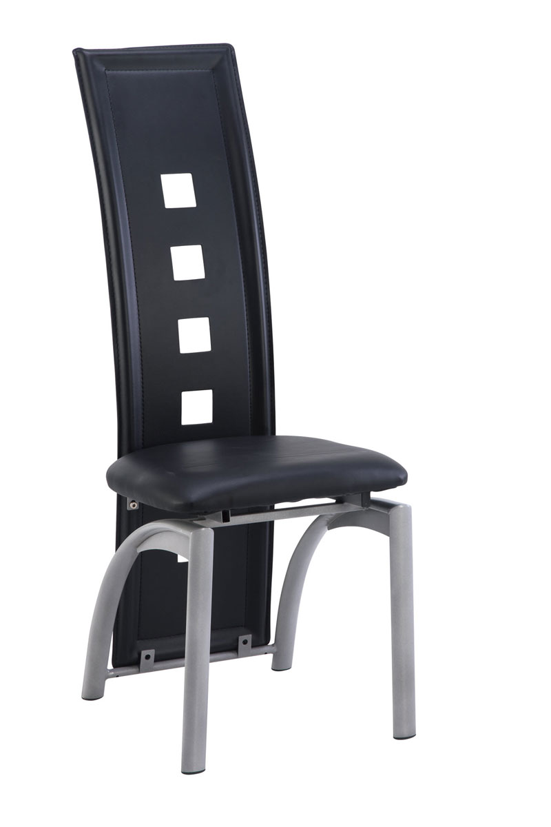 Global Furniture USA 1058DC Dining Chair - Vinyl/Black - Metal Legs