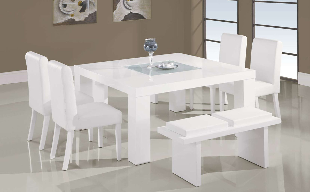 Global Furniture USA G020 White Dining Set