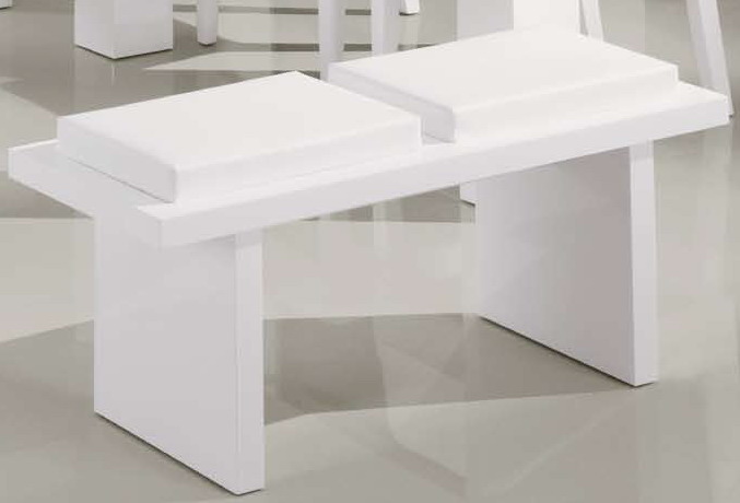 Global Furniture USA G020 Bench - White