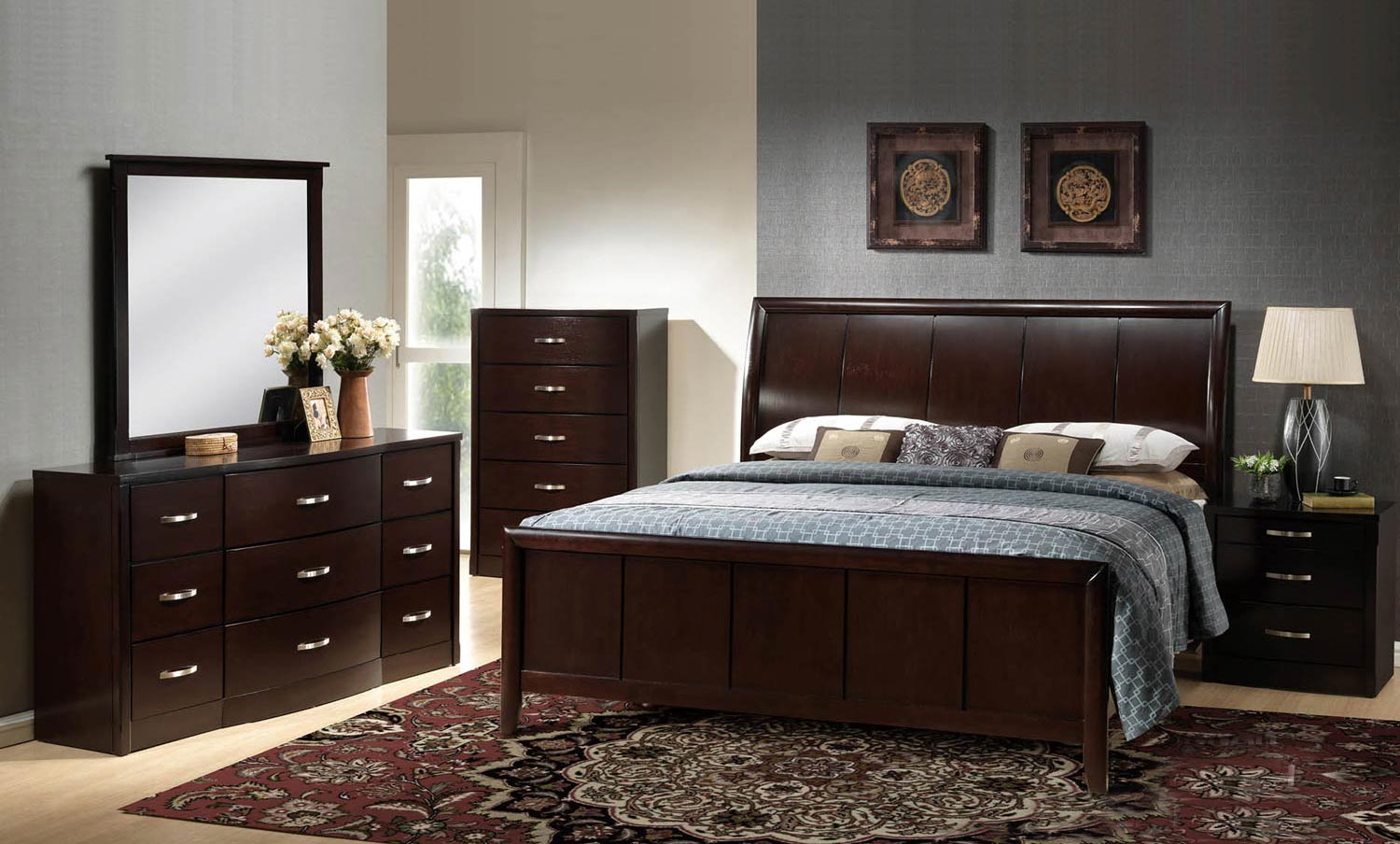 Global Furniture USA Hannah Bedroom Set - Dark Espresso