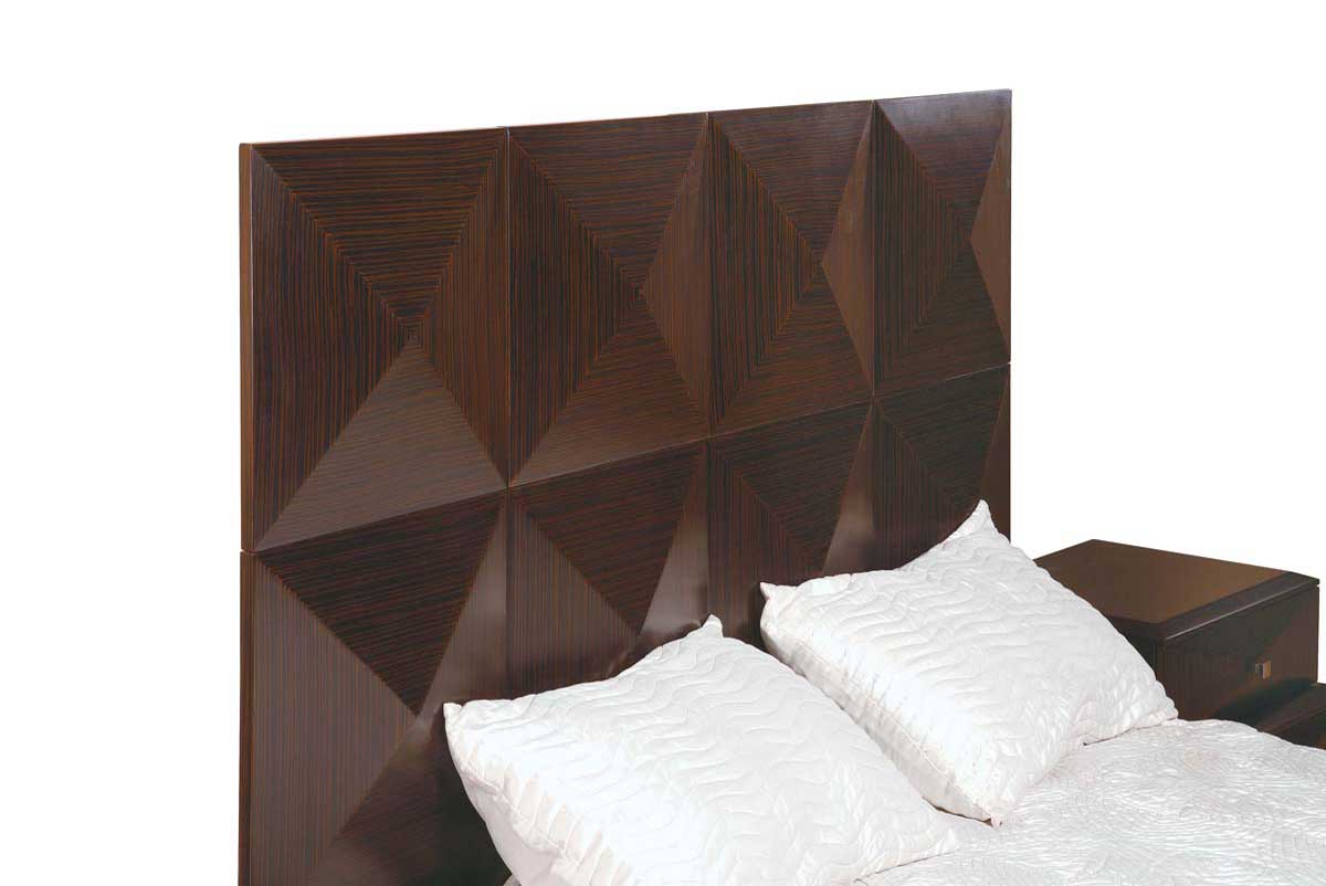 Global Furniture USA Milena Slat Bedroom Collection-Zebrano