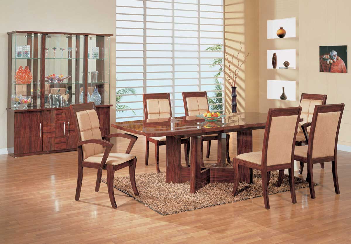 Global Furniture USA Nadia Dining Set-Mahogany