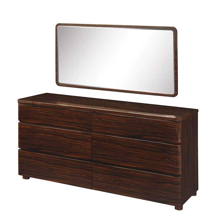 Global Furniture USA Rio Slat Bedroom CollectionDark Zebrano GFRioBG