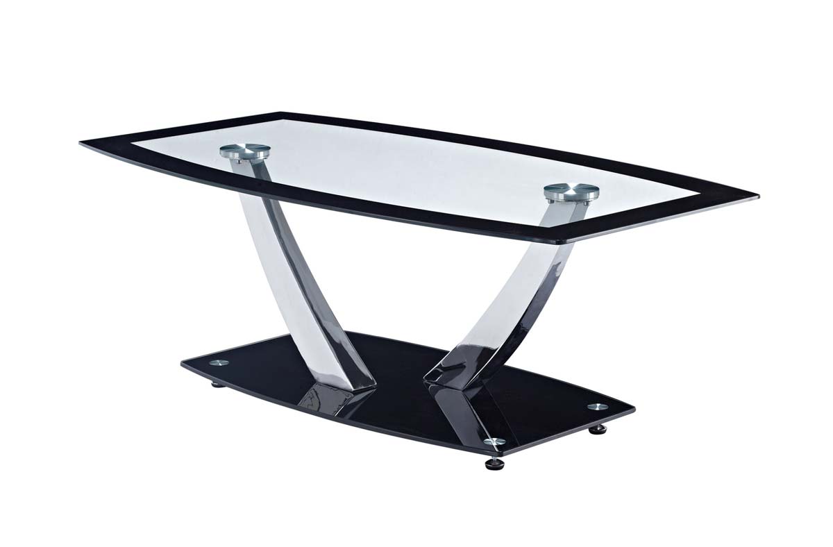 Global Furniture USA 716 Coffee Table - Black - Metal Legs