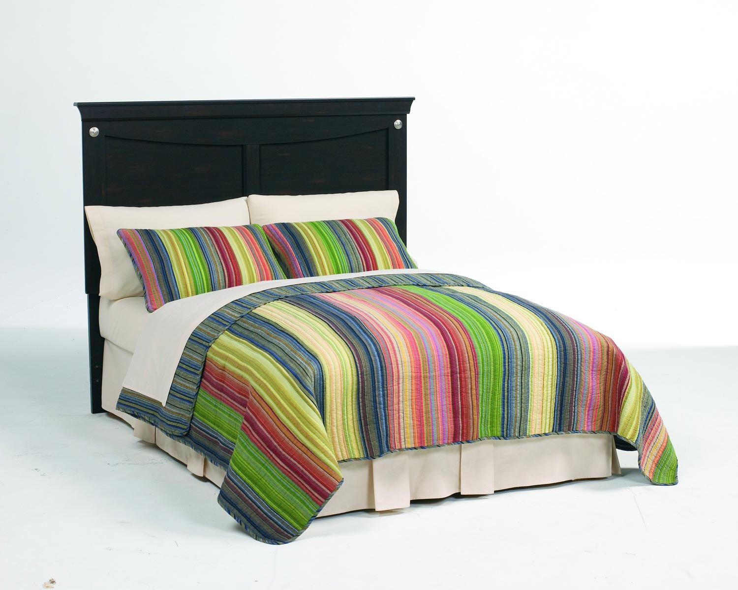 Global Furniture USA Taylor Bed - Engineered Wood/Wooly Pecan Graining Laminate - Dark Espresso