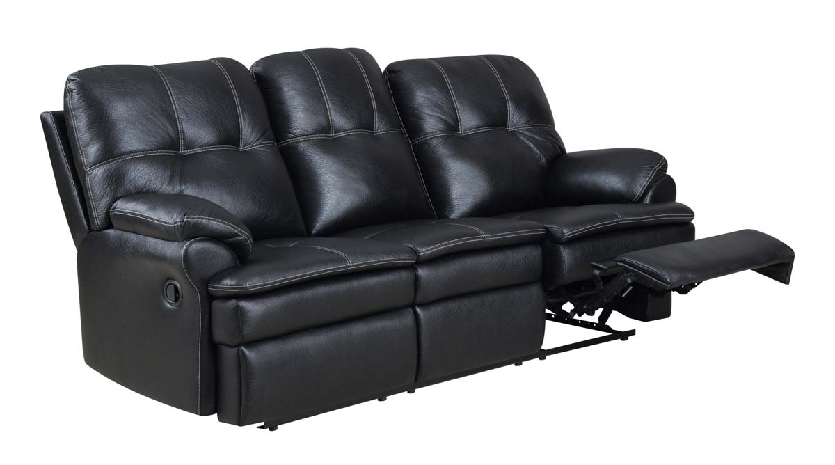 Global Furniture USA 1078 Motion Sofa - Printed MicroFiber - Black