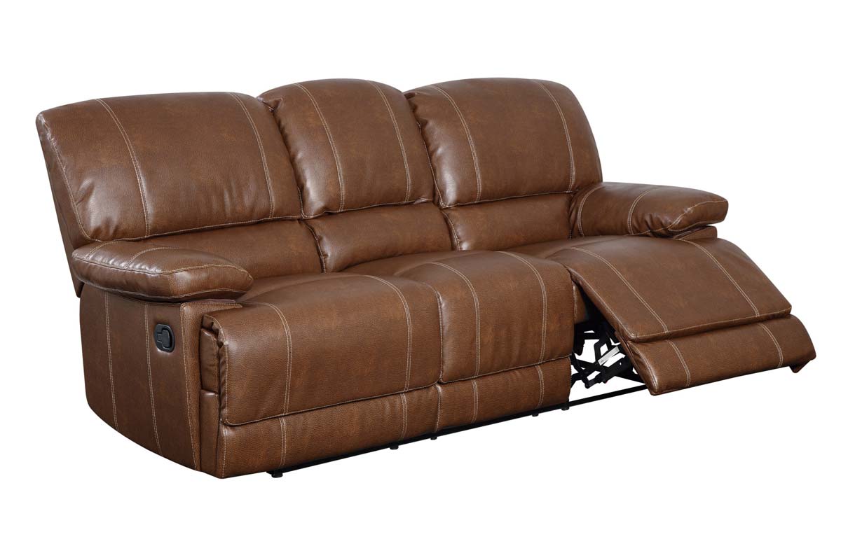 Global Furniture USA 9963 Reclining Sofa - Bonded Leather - Brown