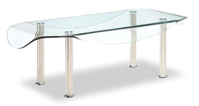 Global Furniture USA CB020 Coffee Table - Clear Glass