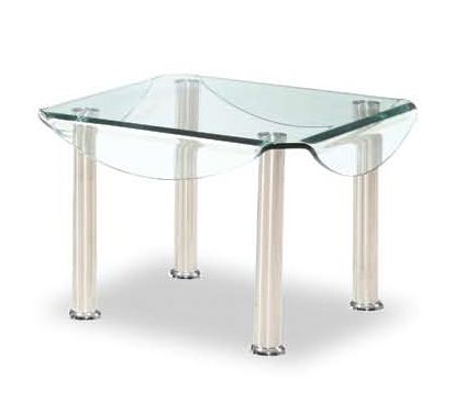 Global Furniture USA CB020 End Table - Clear Glass