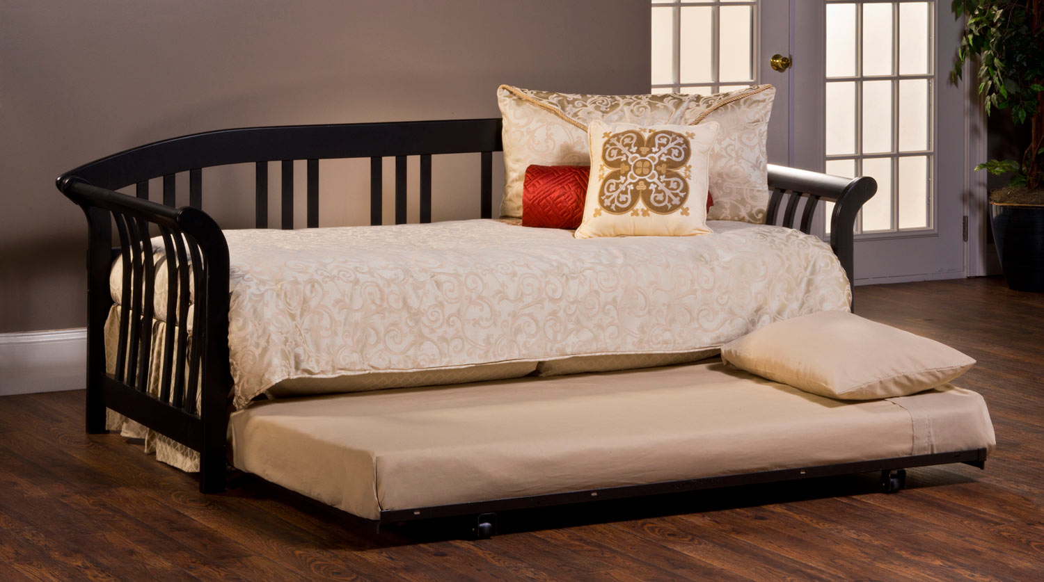 Hillsdale Dorchester Daybed with Suspension Deck and Trundle - Black