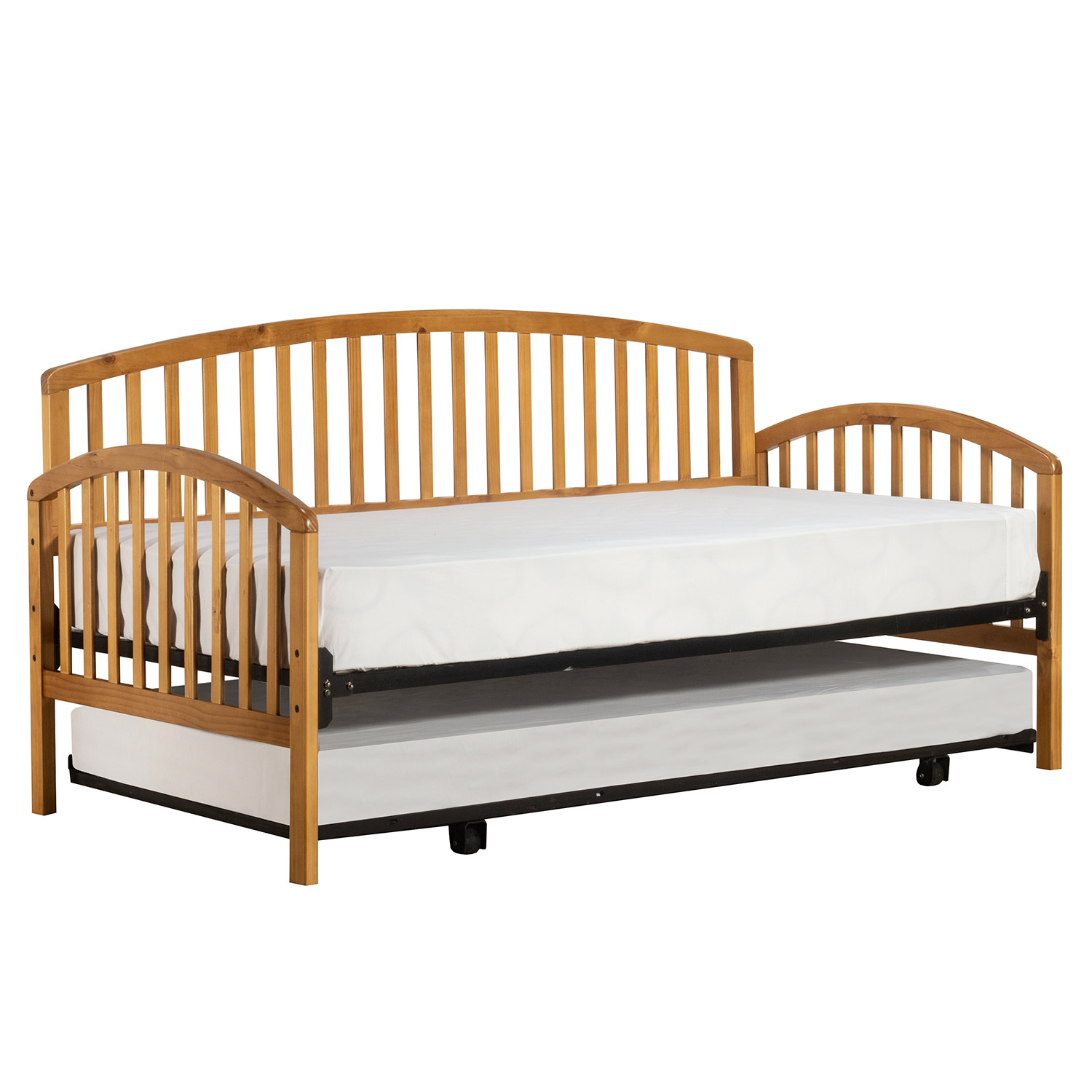 Hillsdale Carolina Daybed with Roll Out Trundle Unit - Country Pine