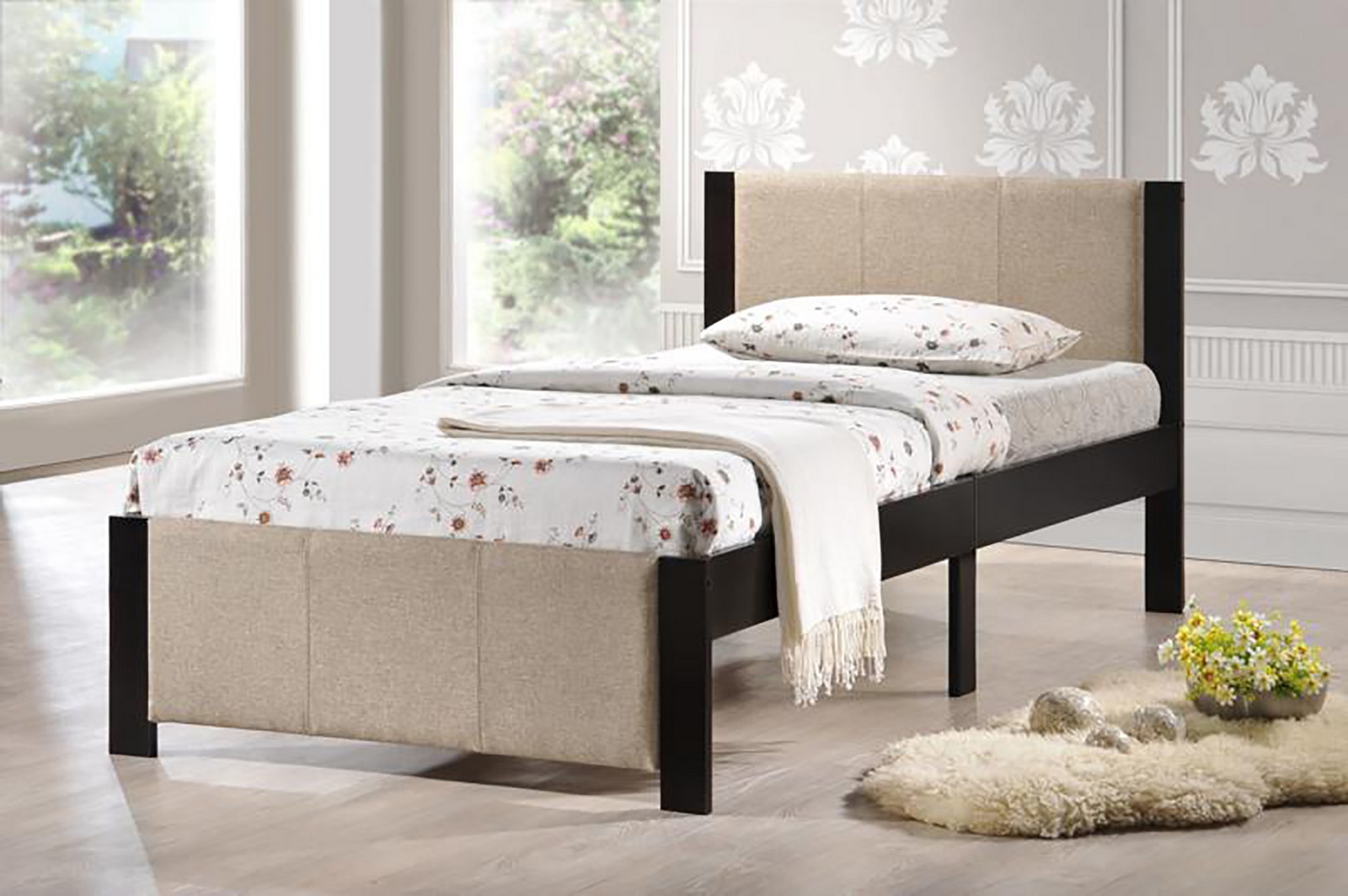 Hillsdale Ventura Twin Bed - Espresso - Cream Hillsdale Ventura Twin Bed - Espresso - Cream