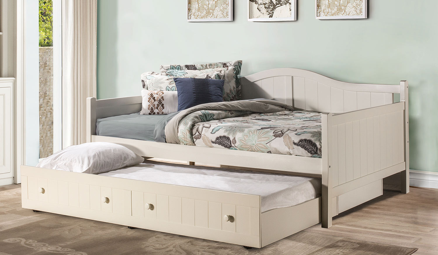 Hillsdale Staci Daybed with Trundle - Full - White